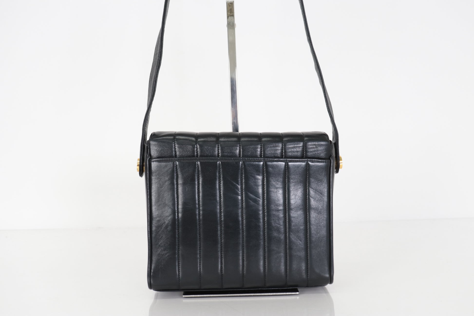 CHANEL Mademoiselle Lambskin Shoulder Bag with Mirror