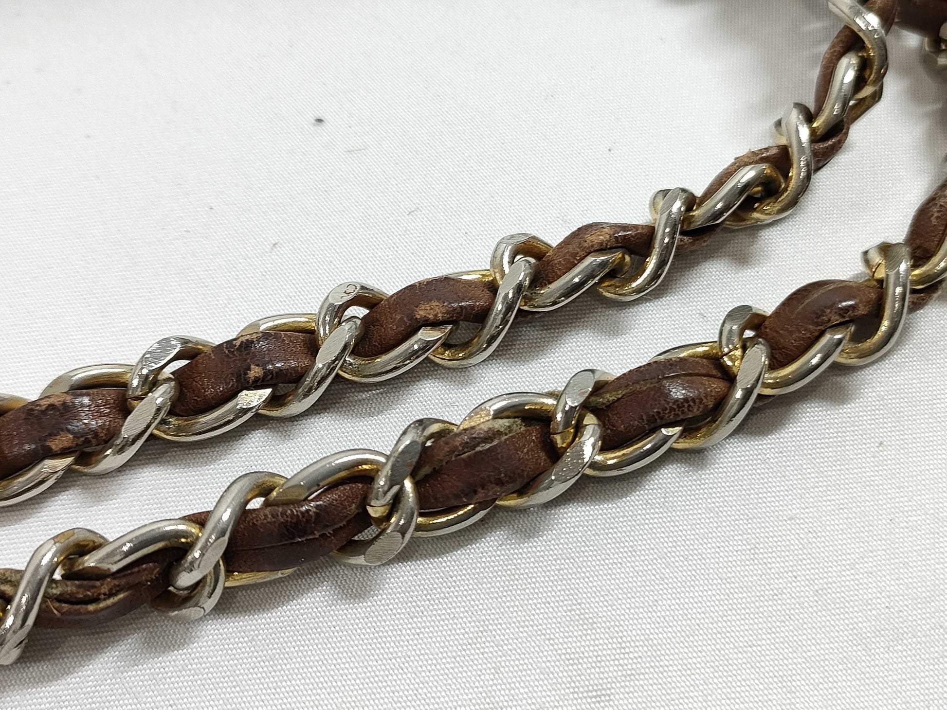 CHANEL CHANEL Shoulder Bag Dark Brown Crocodile Shoulder Bag