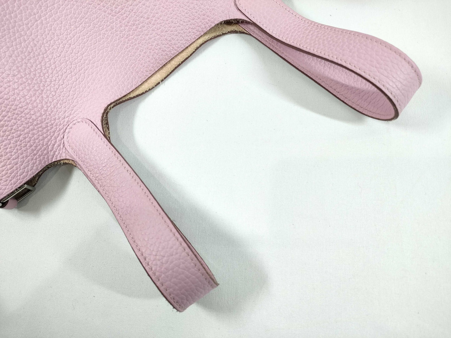 HERMES Picotin Lock PM Handbag in Mauve Sylvestre and Taurillon Clemence Leather with B Stamp