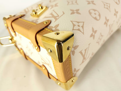 LOUIS VUITTON Monogram Side Trunk MM Monogram Dune Shoulder Bag