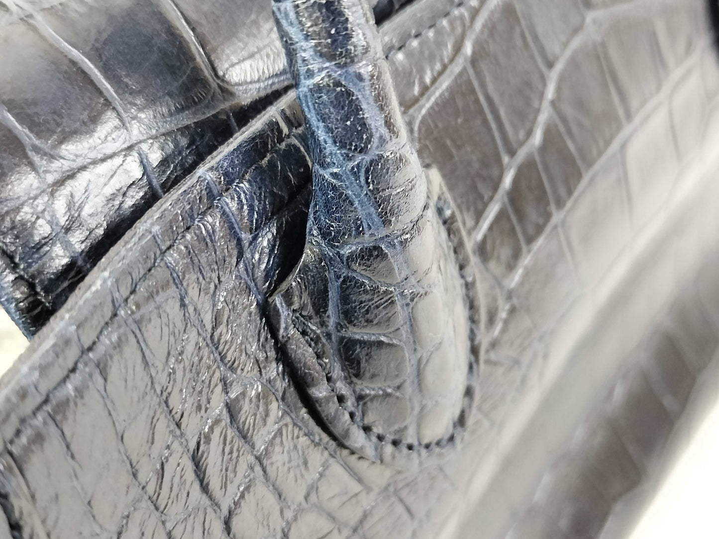 ADMJ Crocodile Embossed Handbag