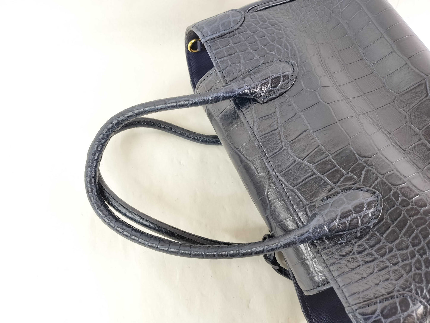 ADMJ Crocodile Embossed Handbag