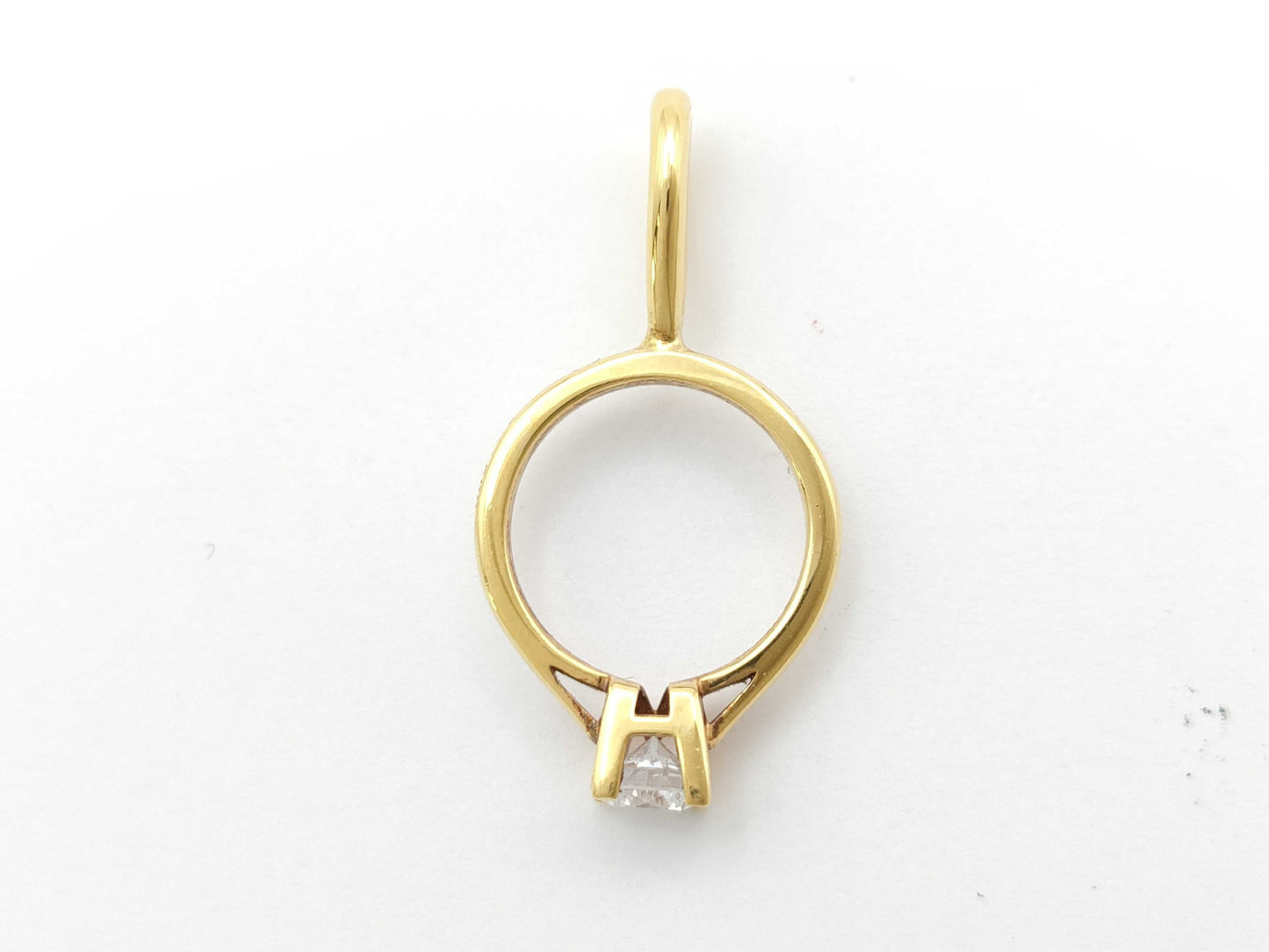 HARRY WINSTON HW 1PD YG 750 1.1g Pendant Top 