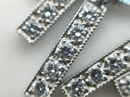 Tiffany & Co. Chandelier Necklace with Aquamarine and Diamonds, PT950, 14.1g 