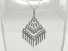 Tiffany & Co. Chandelier Necklace with Aquamarine and Diamonds, PT950, 14.1g 