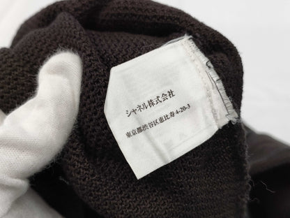 CHANEL CHANEL Zip Knit Cardigan Black #42 Cardigan