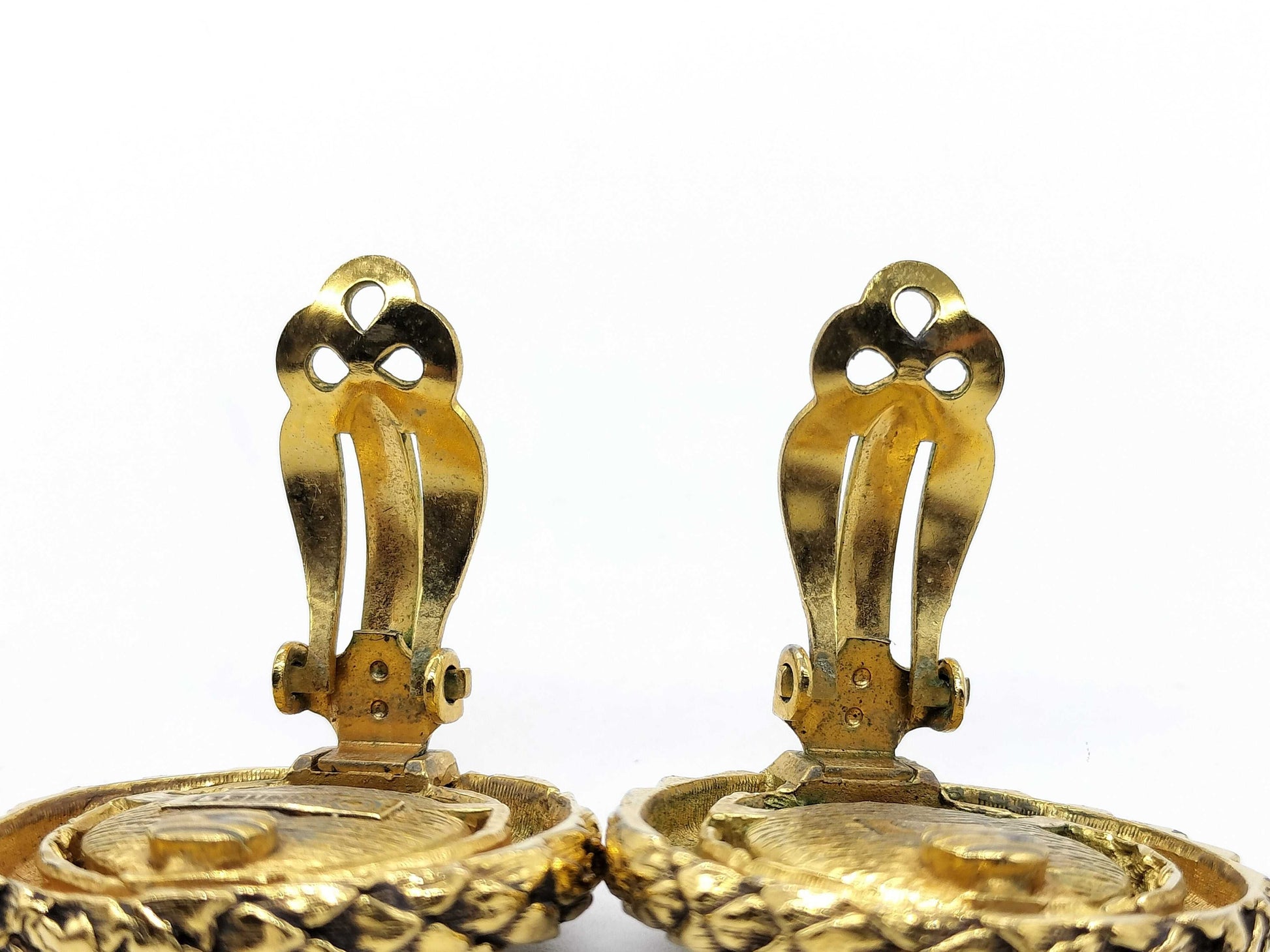 CHANEL Gripoix Color Stone Earrings