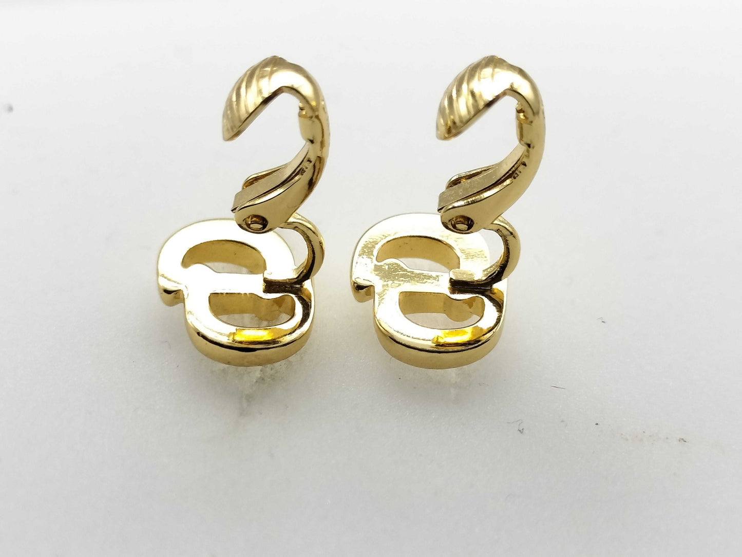 Dior logo earrings