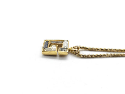 GIVENCHY Logo Stone Necklace
