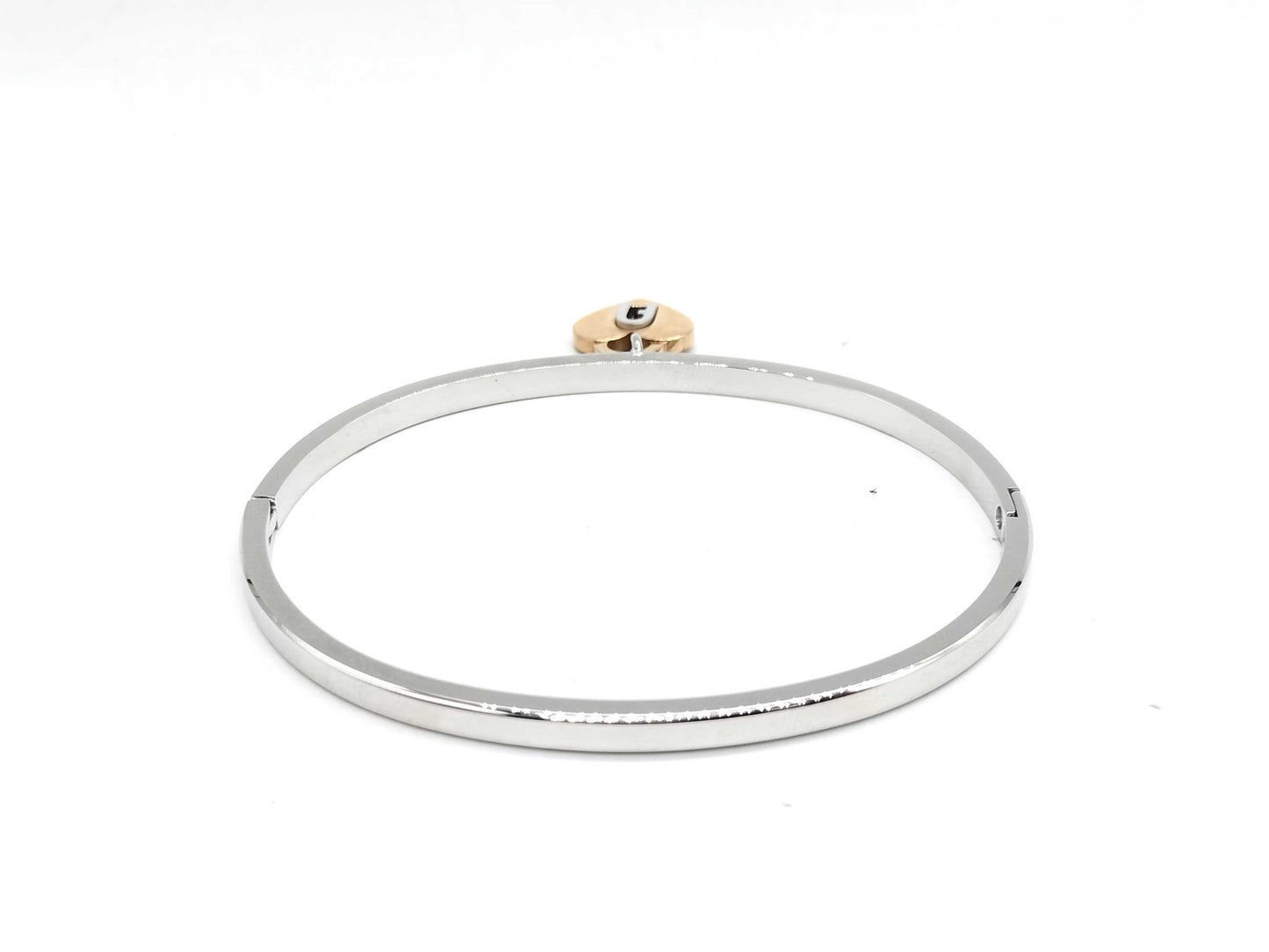 FURLA Padlock Motif Rhinestone Bracelet/Bangle