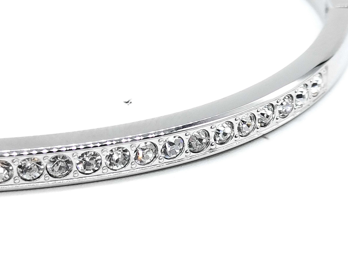 FURLA Padlock Motif Rhinestone Bracelet/Bangle