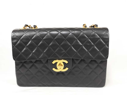 CHANEL Matelasse Large Matelasse Chain Shoulder Bag, Black, No. 2