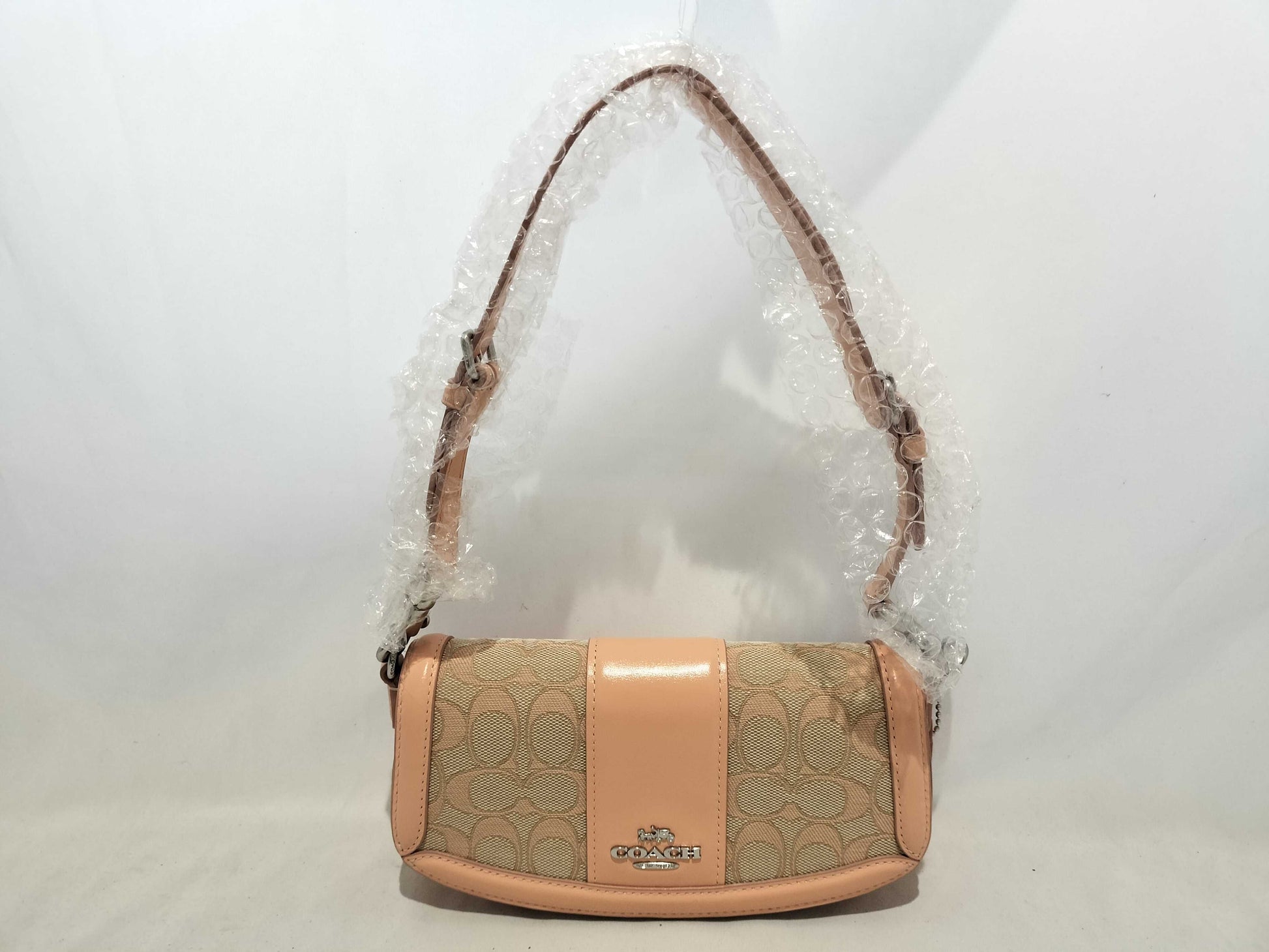 COACH Signature Coach Andrea Shoulder Bag Signature Jacquard 2-Way Shoulder Bag