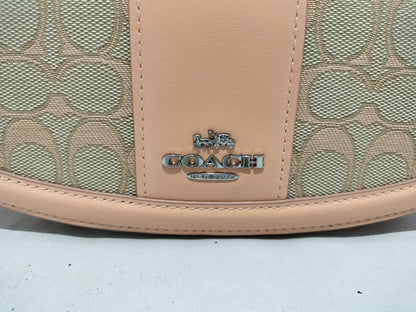 COACH Signature Coach Andrea Shoulder Bag Signature Jacquard 2-Way Shoulder Bag