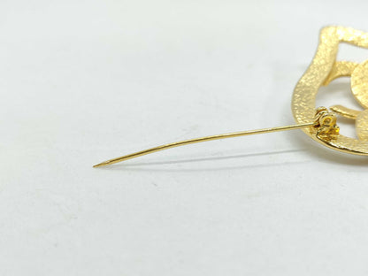 CHANEL Coco Mark Heart Brooch 95P Brooch