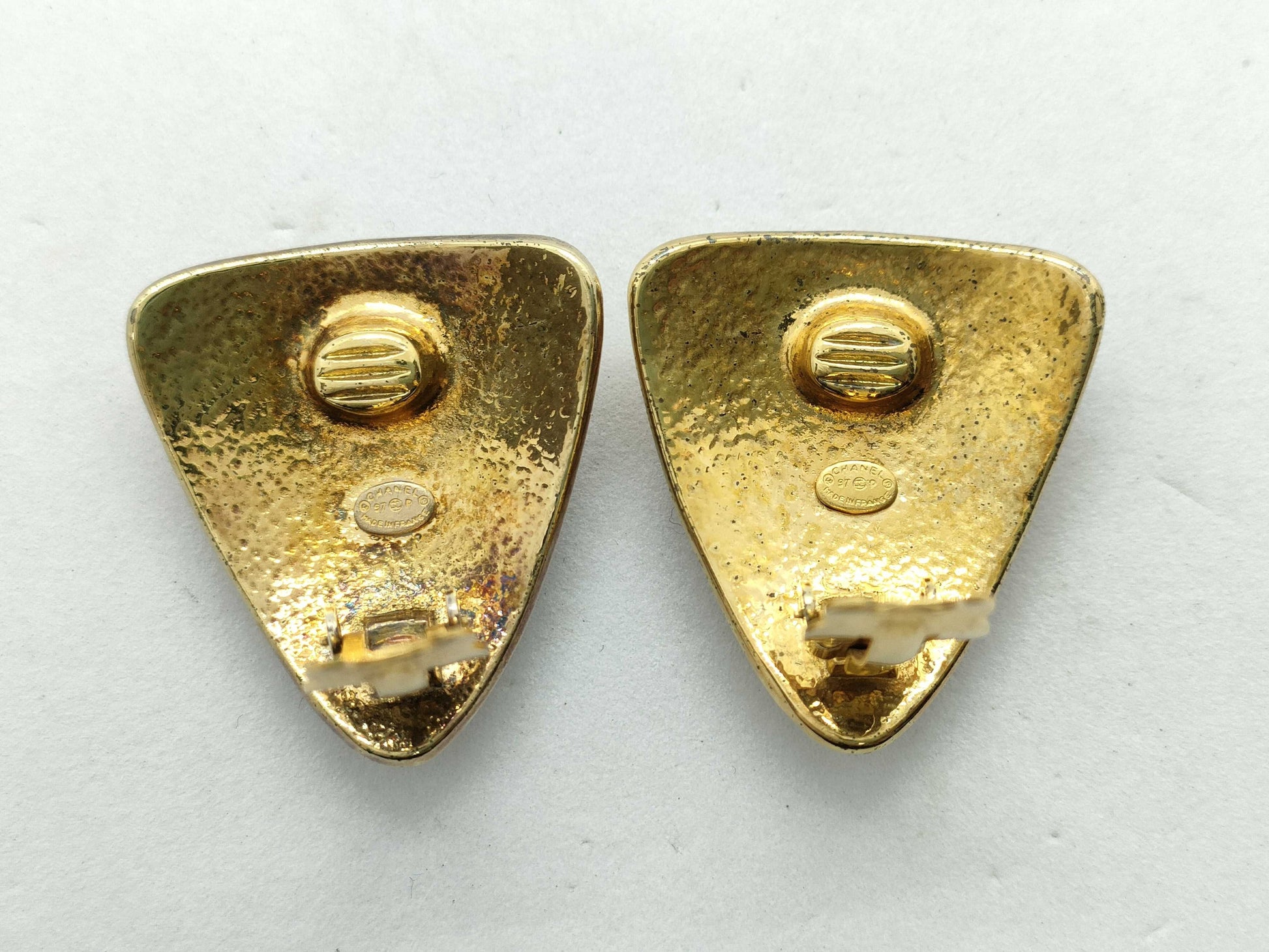 CHANEL Coco Mark Diamond Earrings 97P Earrings