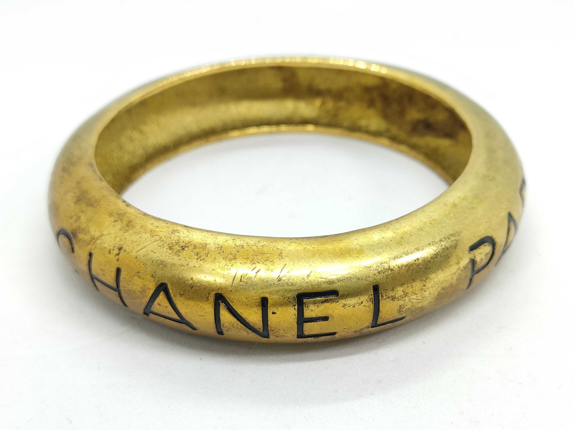CHANEL Chanel Logo Bangle 94A Bracelet/Bangle