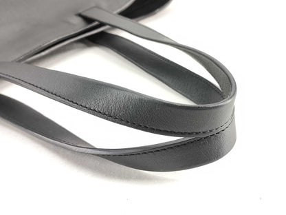 LOEWE Leather East West Anagram Tote Bag in Black