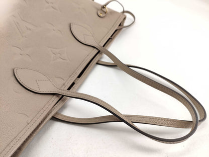 LOUIS VUITTON Monogram Empreinte M45686 Monogram Empreinte Neverfull MM Tote Bag with Pouch