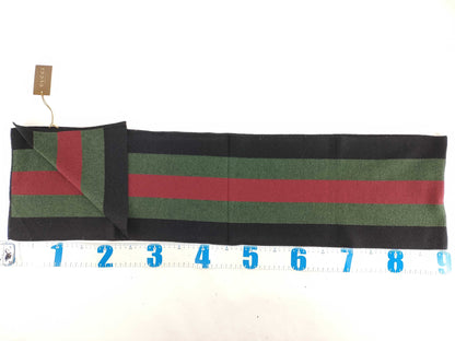 GUCCI 206086 Wool x Silk Sherry Line Scarf with Box