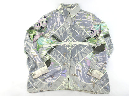 HERMES Silk All-Over Print Shirt Size: 40 Shirt