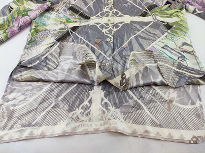 HERMES Silk All-Over Print Shirt Size: 40 Shirt