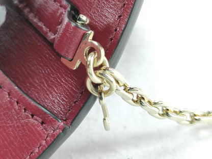 Cartier L3002222 Leather Panthère de Cartier Top Handle Bag, Micro, Cherry Red, with Box, Shoulder Bag