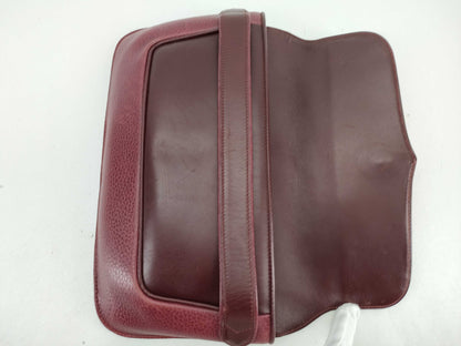 Cartier Must Leather Clutch Bag, Bordeaux, with Dust Bag
