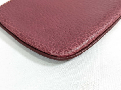 Cartier Must Must Line Leather Pouch Bordeaux Pouch