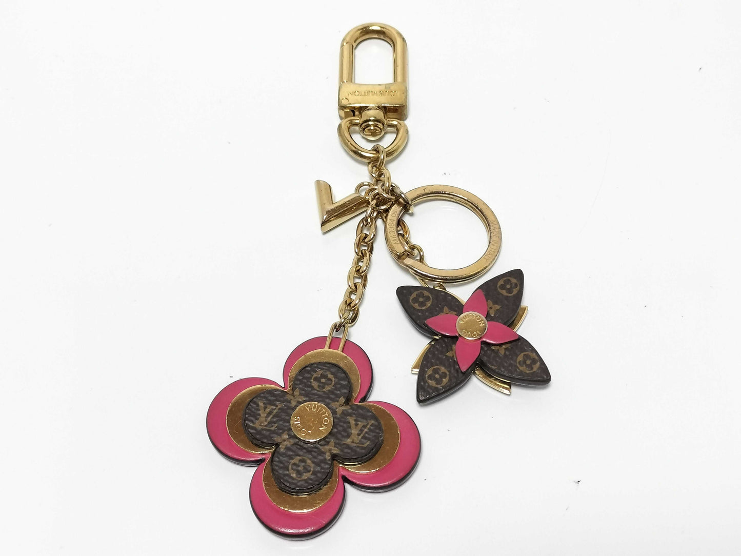 LOUIS VUITTON Monogram M63084 Monogram Porte Clé Blooming Flower Key Case/Key Holder