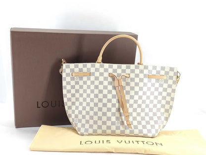 LOUIS VUITTON Damier Azur N41579 Azur Girolata RFID-enabled shoulder bag with strap, box, and dust bag