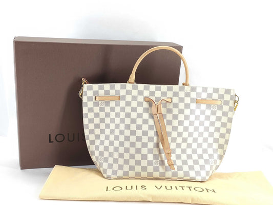 LOUIS VUITTON Damier Azur N41579 Azur Girolata RFID-enabled shoulder bag with strap, box, and dust bag