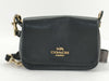 COACH F77979 Leather Shoulder Bag, Black, with Strap