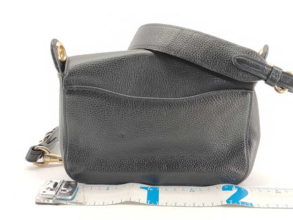 COACH F77979 Leather Shoulder Bag, Black, with Strap