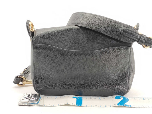 COACH F77979 Leather Shoulder Bag, Black, with Strap