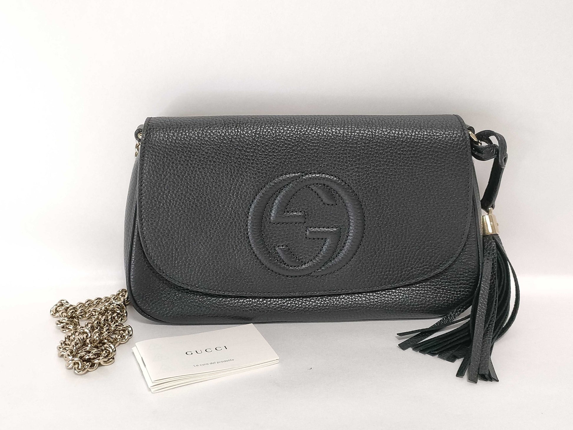 GUCCI Soho Interlocking Chain Shoulder Bag