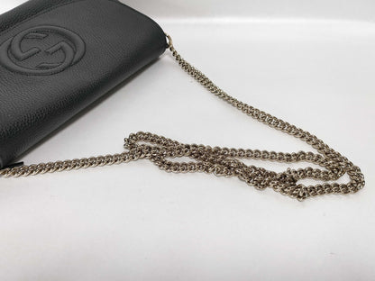 GUCCI Soho Interlocking Chain Shoulder Bag