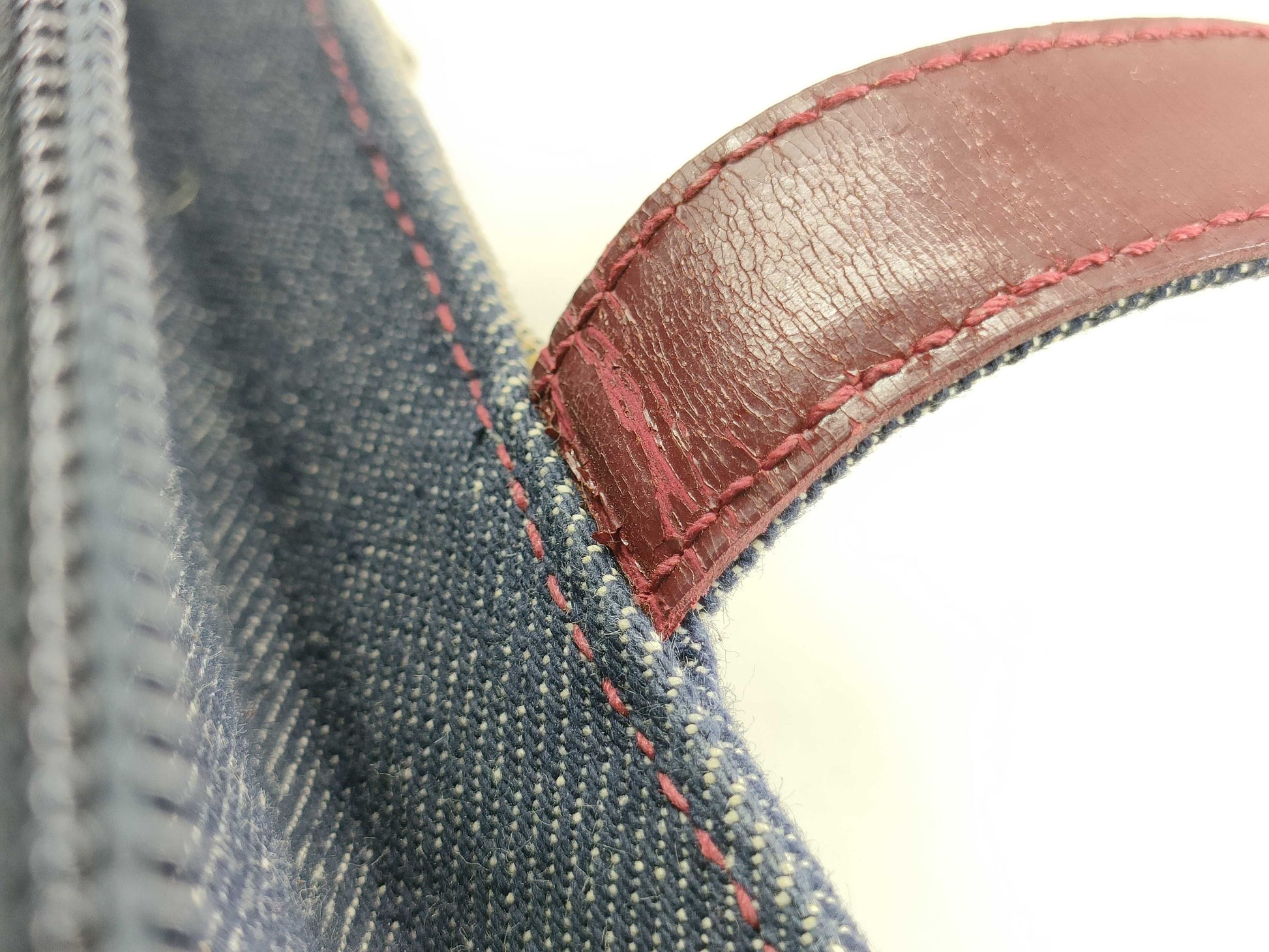 BURBERRY denim handbag tote bag