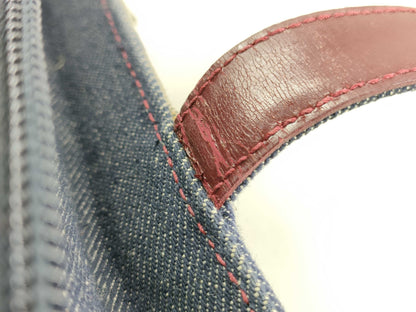 BURBERRY denim handbag tote bag