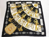 HERMES Scarf Carre Black Scarf