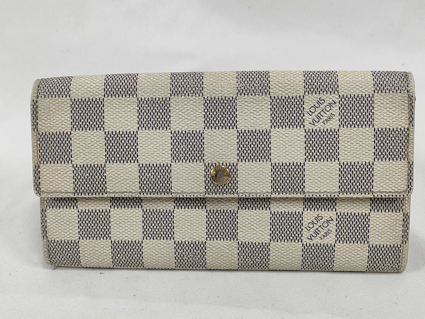 LOUIS VUITTON Damier Azur Louis Vuitton Damier Azur Wallet