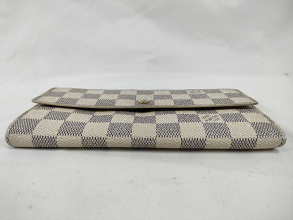 LOUIS VUITTON Damier Azur Louis Vuitton Damier Azur Wallet