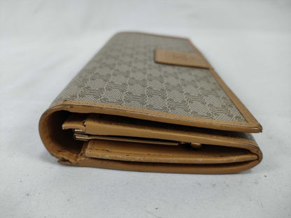 CELINE Macadam Wallet, Beige