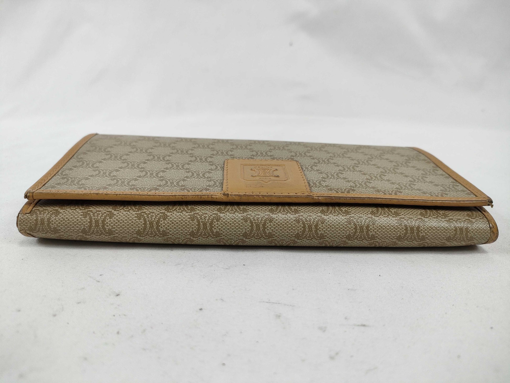 CELINE Macadam Wallet, Beige