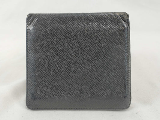LOUIS VUITTON Taiga Bifold Wallet, Black