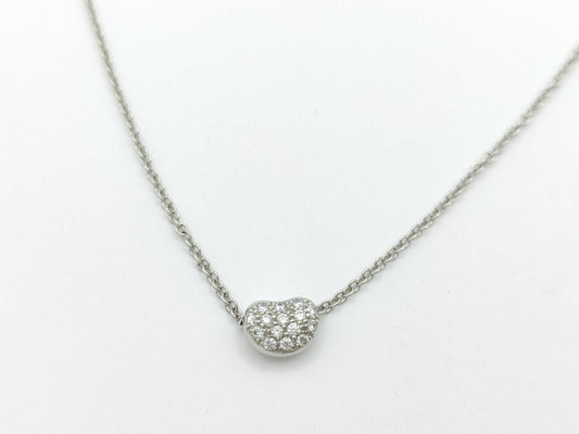 Tiffany & Co. Heart Diamond Pt950 3.6g Necklace 