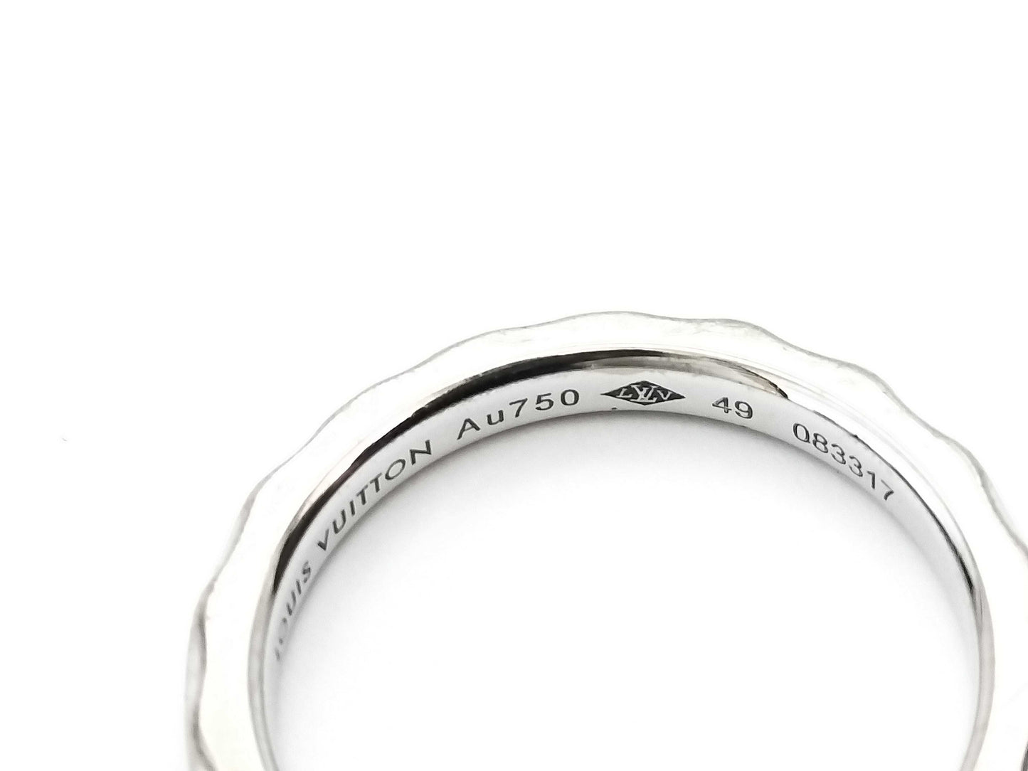 LOUIS VUITTON Infini 3PD #49 WG Au750 3.6g Ring 