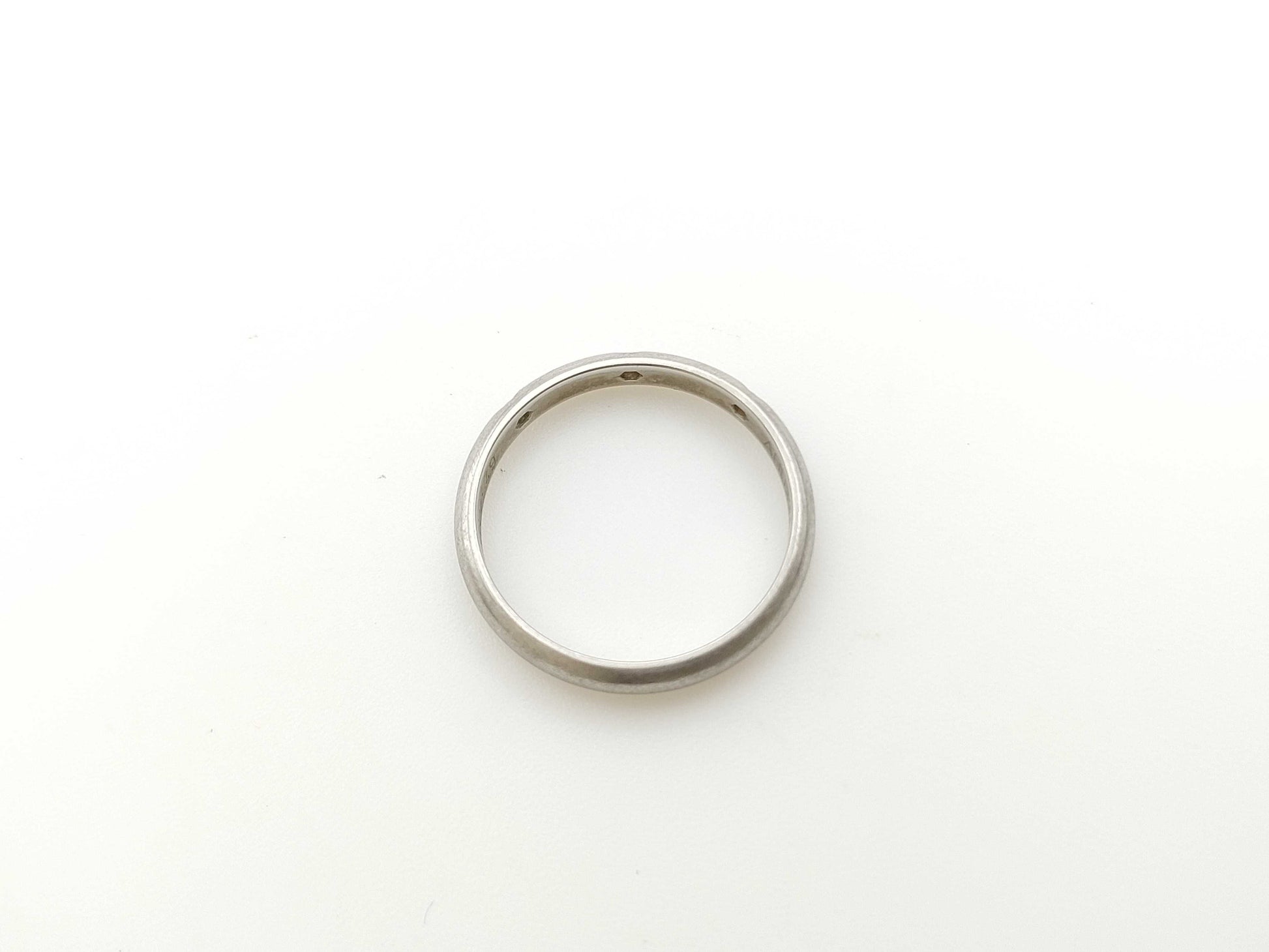 Cartier Band #49 3PD Pt950 2.8g Ring 
