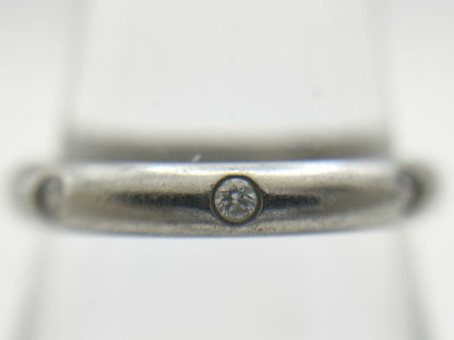 Cartier Band #49 3PD Pt950 2.8g Ring 