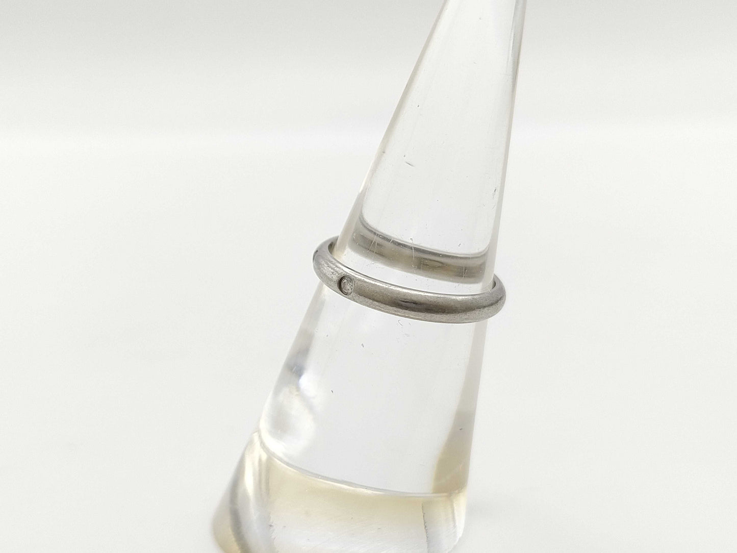 Cartier Band #49 3PD Pt950 2.8g Ring 